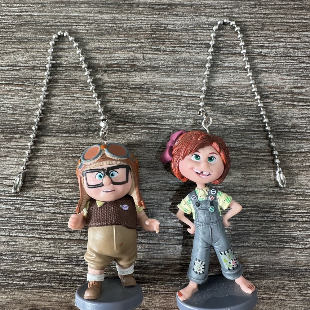 Disney UP Movie Ellie and Carl's Fan Lamp Light Pull Chain